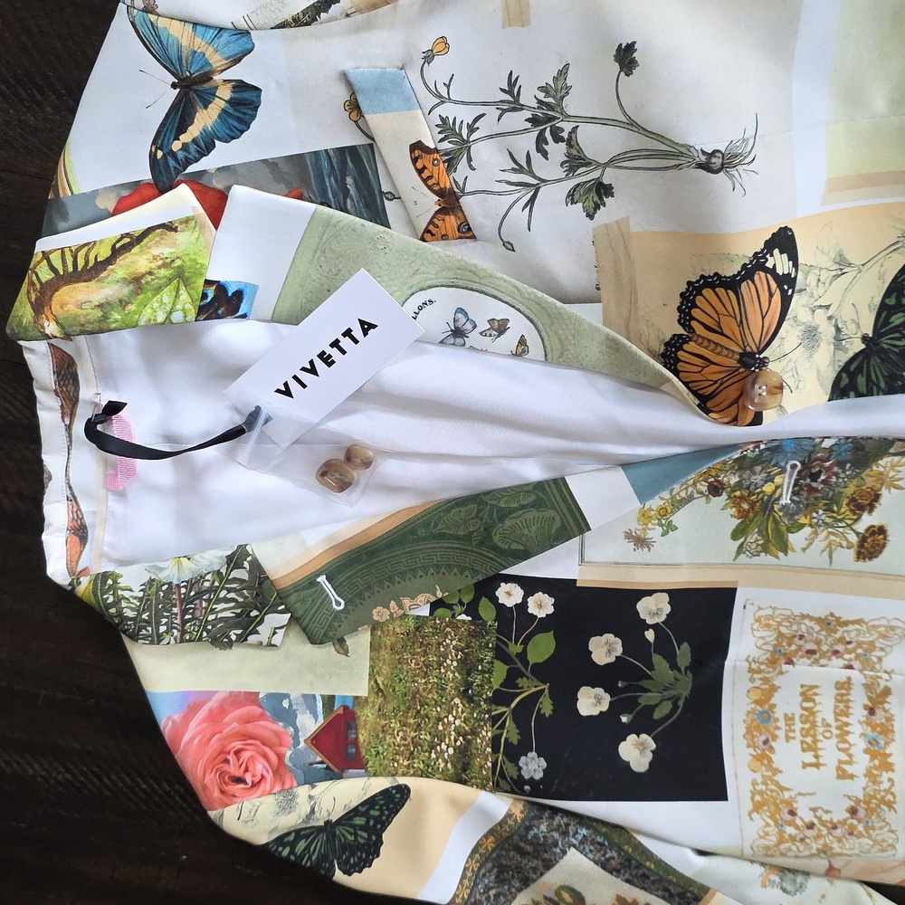 NWT Vivetta Graphic-Print Suit 2pc. Blazer Shorts - Picture 11 of 16